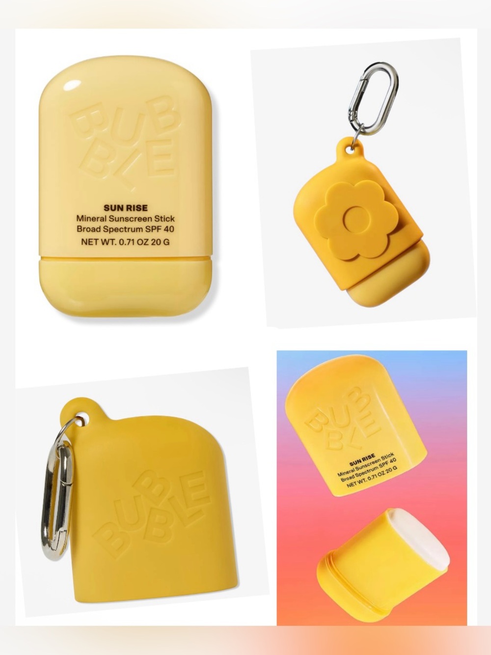 Bubble SUN RISE Mineral Sunscreen Stick
& Limited Edition Keychain